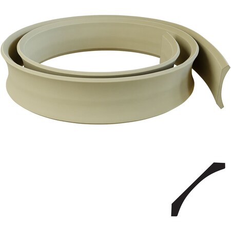 Ekena Millwork TLC505 - 7"F x 1"T x 144"L Crown Flexible Moulding MLDFTLC505X144